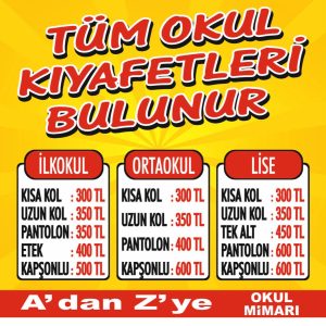 İLKOKUL KIYAFETLERİ